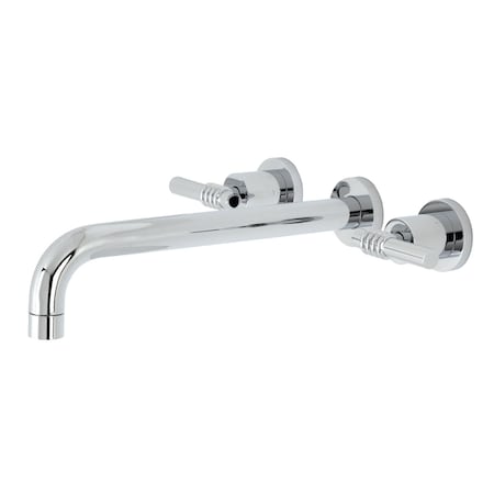 Kingston Brass KS8051ML Wall Mount Tub Faucet, Polished Chrome KS8051ML